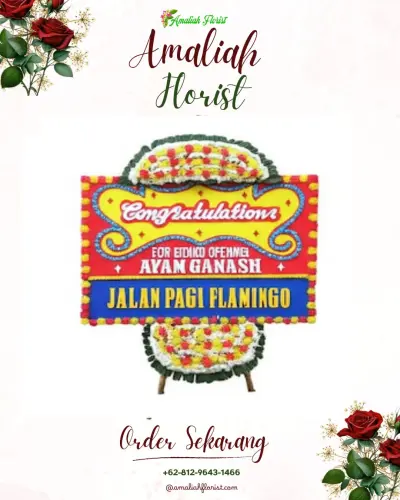Bunga Papan Congratulation di Gunungrejo